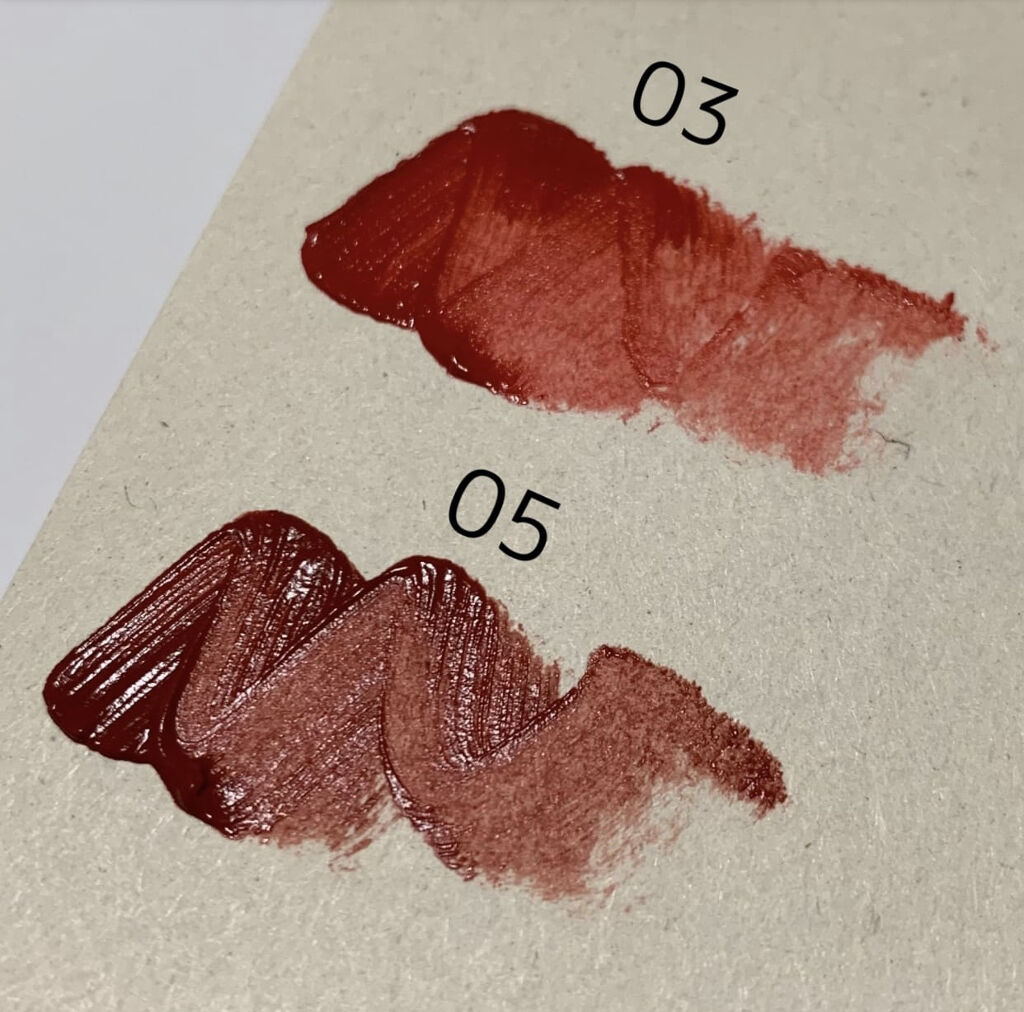 ブラーベルベットティント #03 Rose Berry/dasique/リップティントを使ったクチコミ（3枚目）