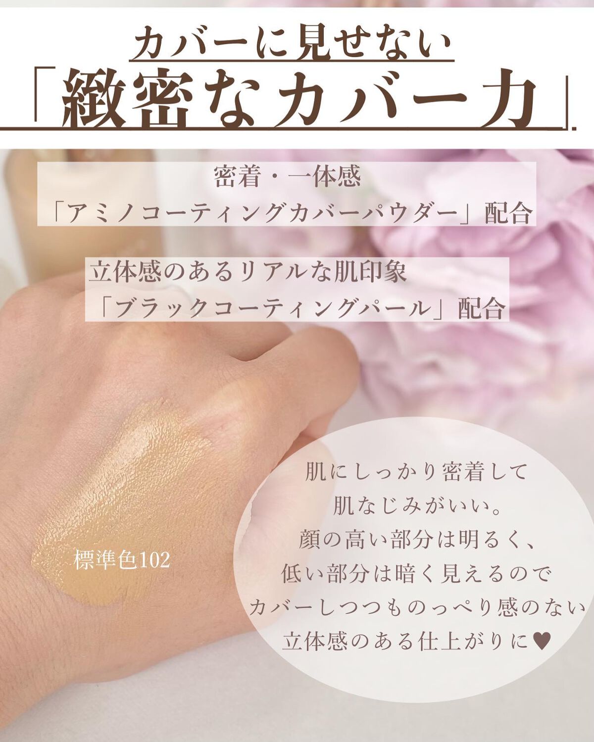 RMK リクイドファンデーション フローレスカバレッジ/RMK/リキッドファンデーションを使ったクチコミ(2枚目)