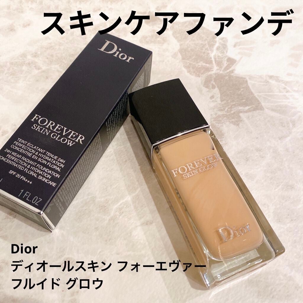 ディオールスキン フォーエヴァー フルイド グロウ/Dior/リキッドファンデーションを使ったクチコミ(1枚目)