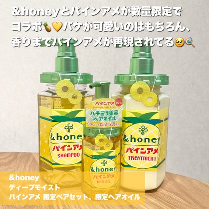 アンドハニー ディープモイスト パインアメ 限定ペアセット 2個セット 試してみた】アンドハニー ディープモイスト パインアメ 限定