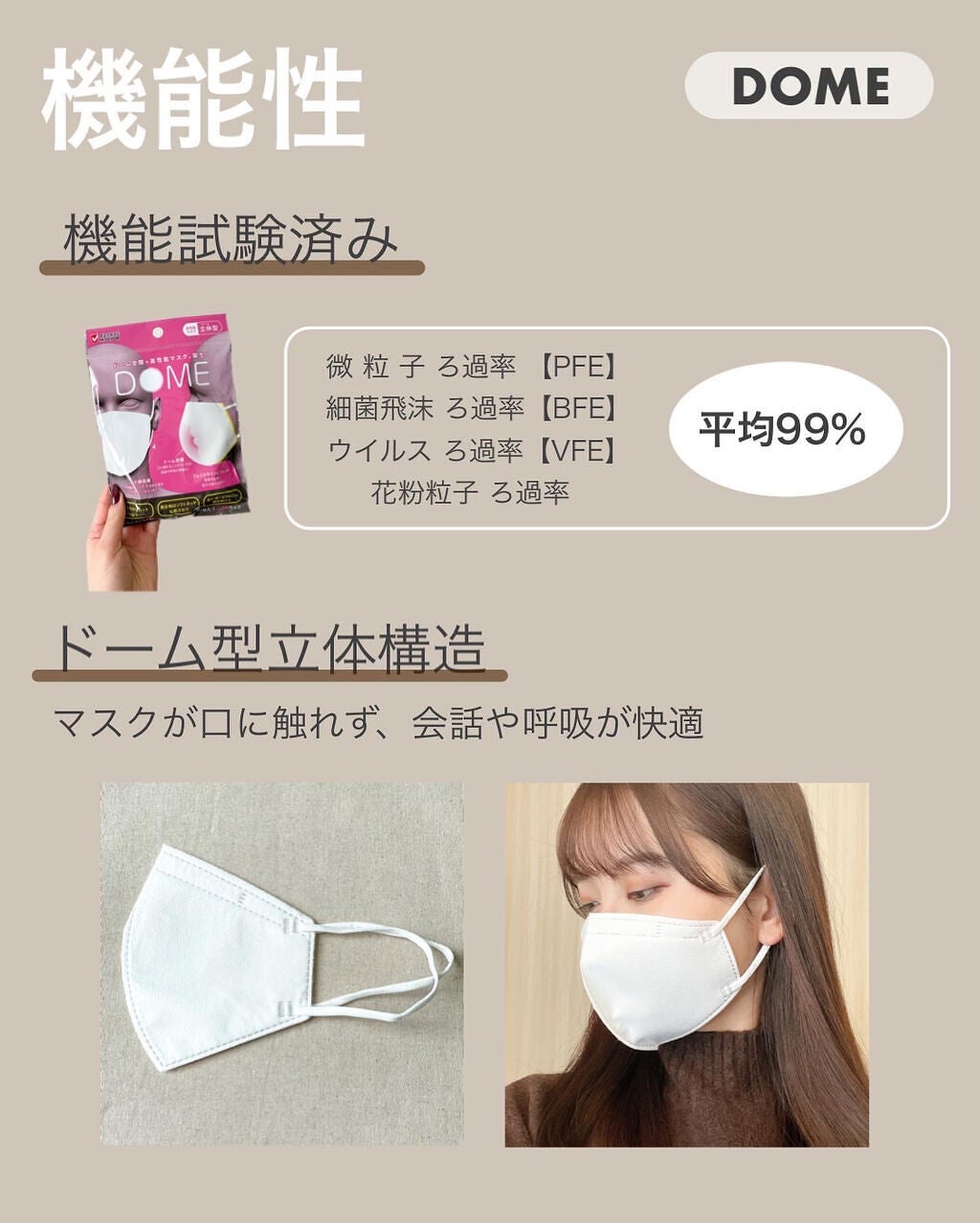 ããã¿ãð§žð¹ on LIPS ãçãã圢ã®ãã¹ã¯ã§ãïŒå§è¿«æãå°ãªããŠããæãðââïžçœä»¥å€ã®..ãïŒ4æç®ïŒ