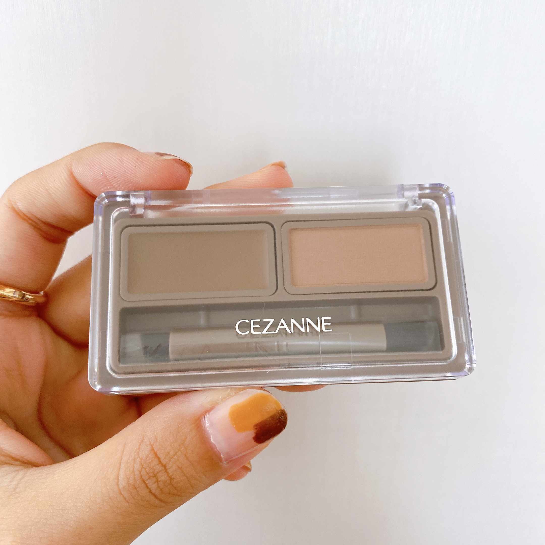 アイブロウワックス＆パウダー W1 ライトブラウン/CEZANNE/アイブロウを使ったクチコミ（1枚目）