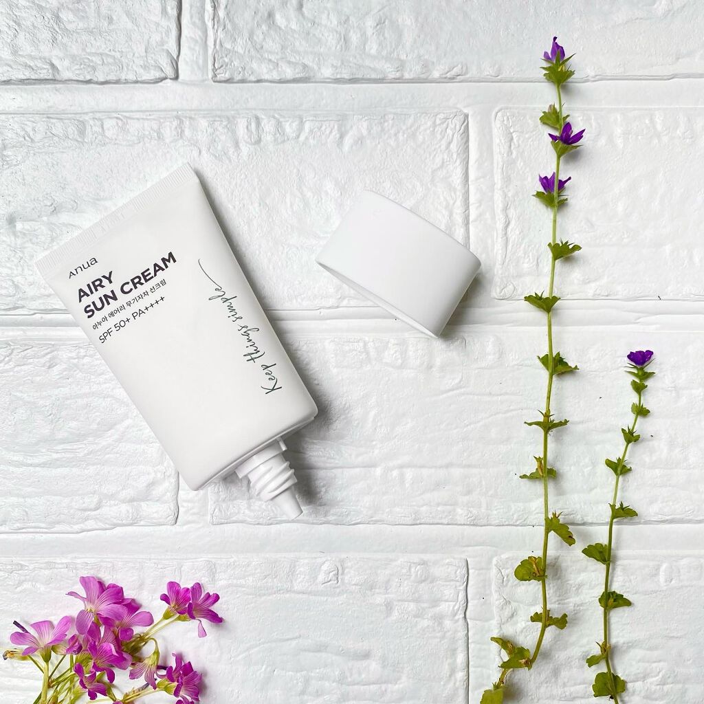 エアリーサンクリーム SPF50+PA++++/Anua/日焼け止めクリームを使ったクチコミ（2枚目）