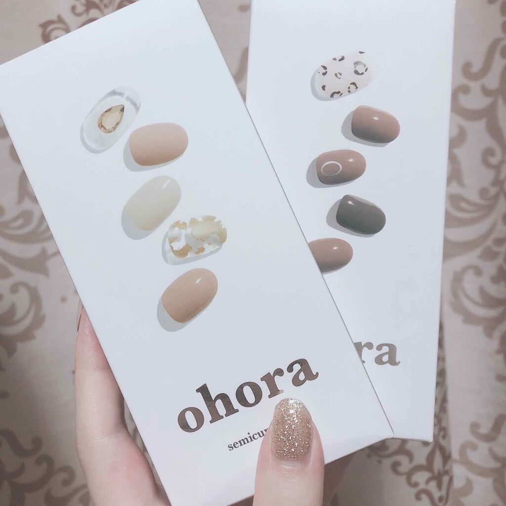 セミキュアジェルネイル(ハンド)/ohora/ネイルシールを使ったクチコミ(1枚目)