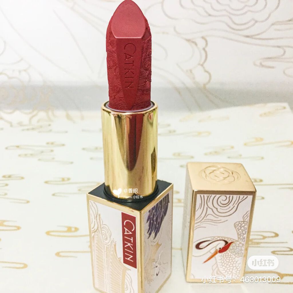 Dreamworld Carving Lipstick/CATKIN/口紅を使ったクチコミ（3枚目）
