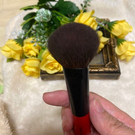 竹宝堂 パウダー/チークブラシ のクチコミ「竹宝堂 パウダー/チークブラシ
1番最初に買ったチークブラシです。なんの毛か分からないけど結.....」(2枚目)
