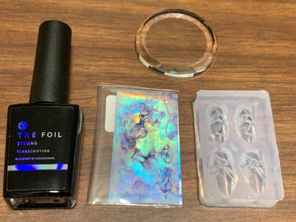 ホイル転写ジェル ストロング/Cocoro Nail/ジェルネイルを使ったクチコミ(1枚目)