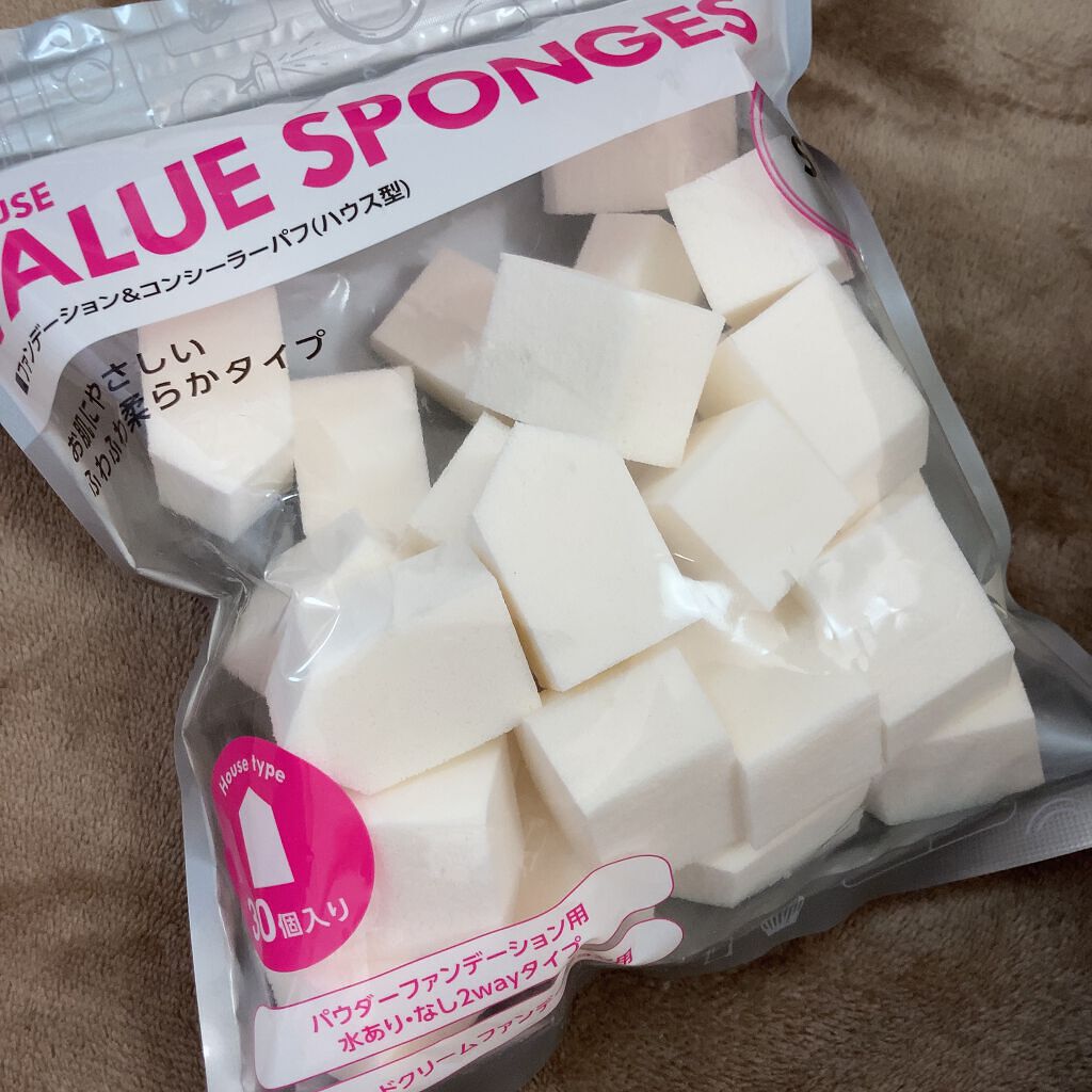 Sセレクト バリュースポンジ(ハウス型)/S SELECT/パフ・スポンジを使ったクチコミ(2枚目)