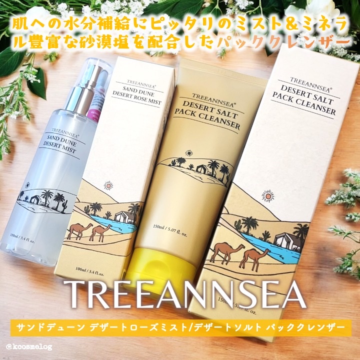 デザートソルト パック クレンザー/ツリーアンシー/洗顔フォームを使ったクチコミ（1枚目）