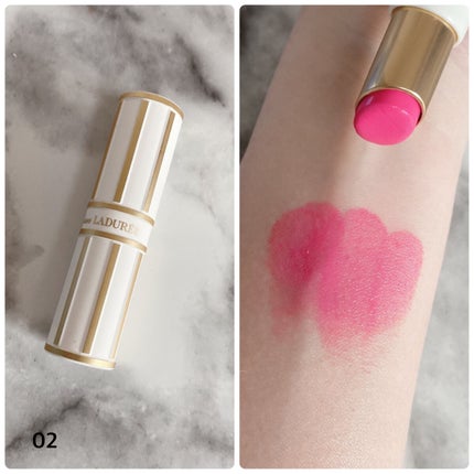 リップカラー 02 Rouge Rose(ルージュ・ロゼ)/レ・メルヴェイユーズ ラデュレ/口紅の画像