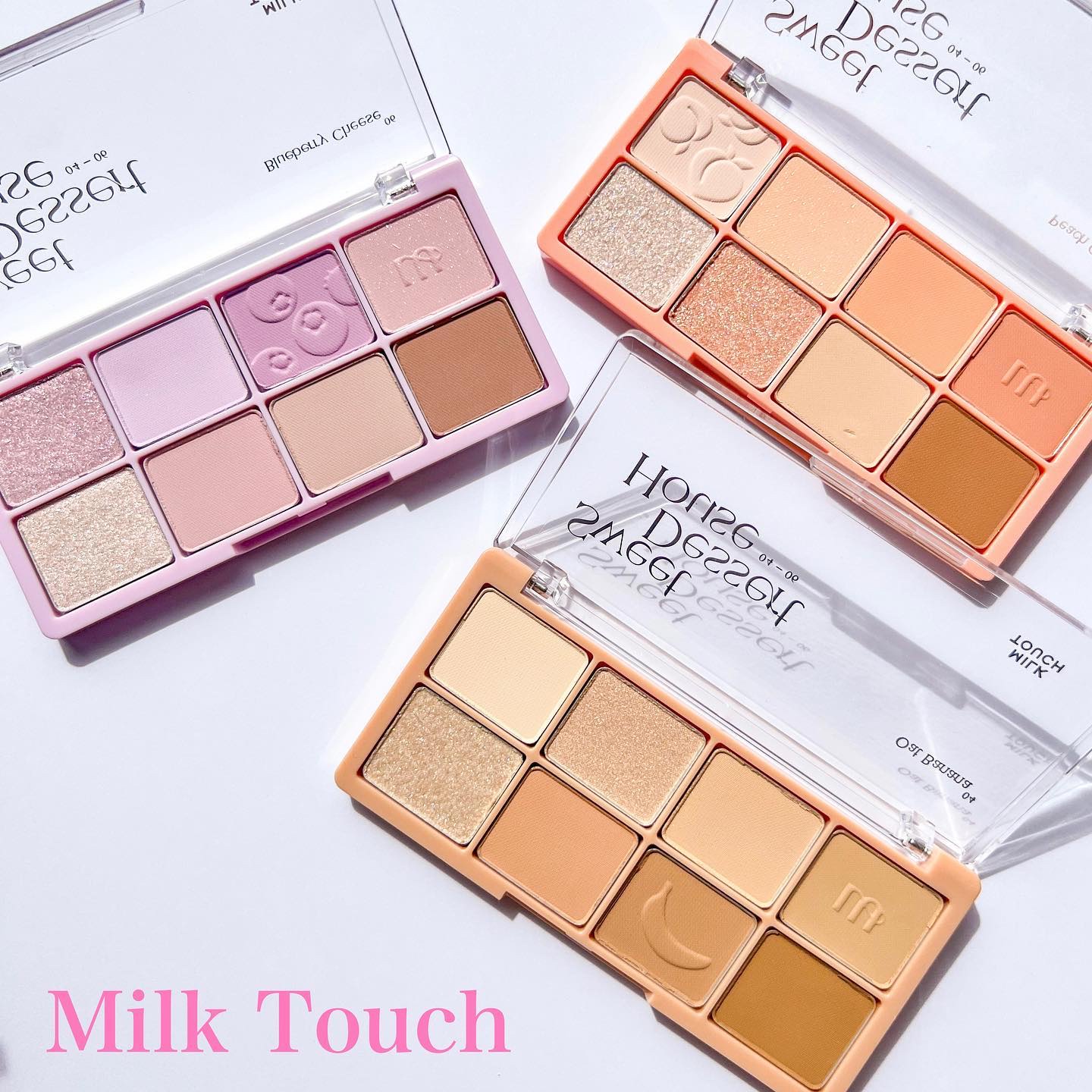 ビーマイスウィートデザートハウスパレット 05 Peach Coconut/Milk Touch/アイシャドウパレットを使ったクチコミ（1枚目）