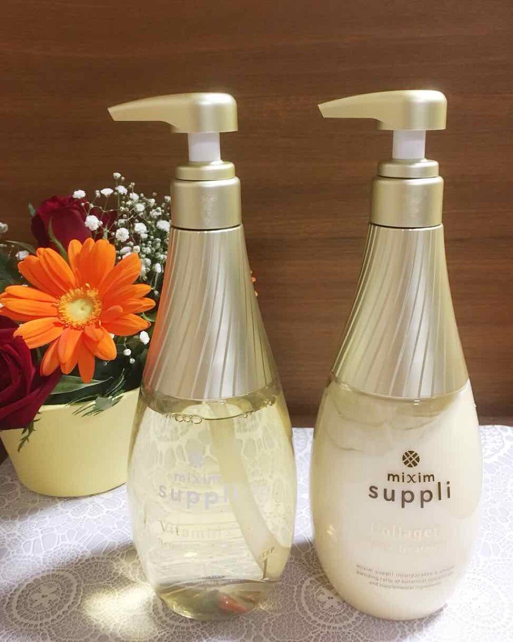 ビタミン リペアシャンプー／コラーゲン リペアヘアトリートメント/mixim suppli/市販シャンプーを使ったクチコミ（1枚目）