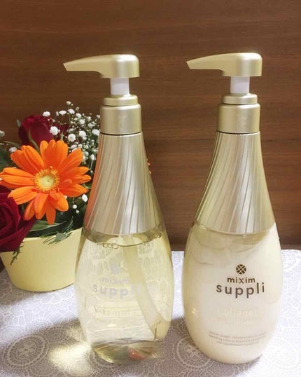 ビタミン リペアシャンプー/コラーゲン リペアヘアトリートメント/mixim suppli/市販シャンプーを使ったクチコミ(1枚目)