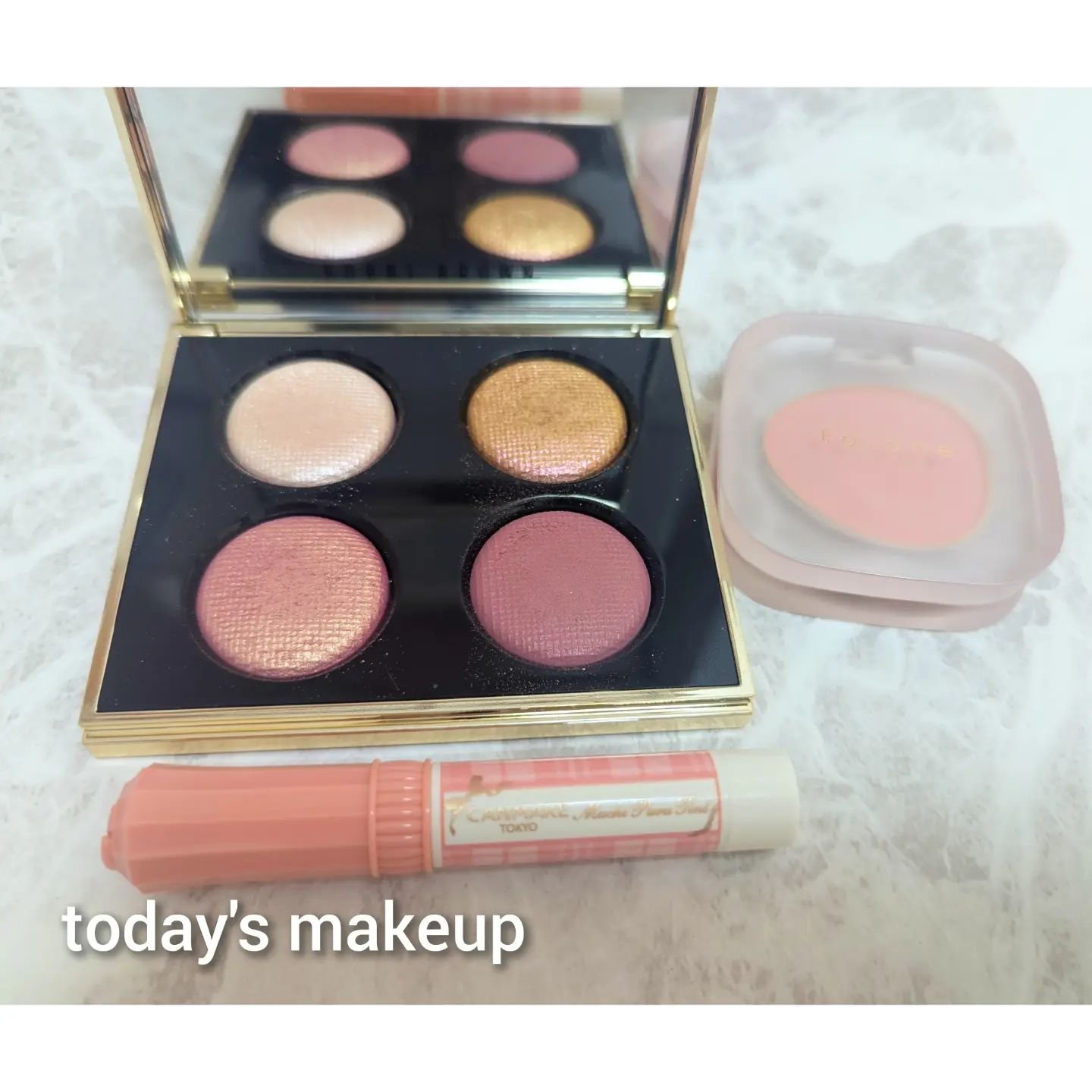 トーン ペタル フロート ブラッシュ 03 Cheery Face/to/one/パウダーチークを使ったクチコミ（1枚目）