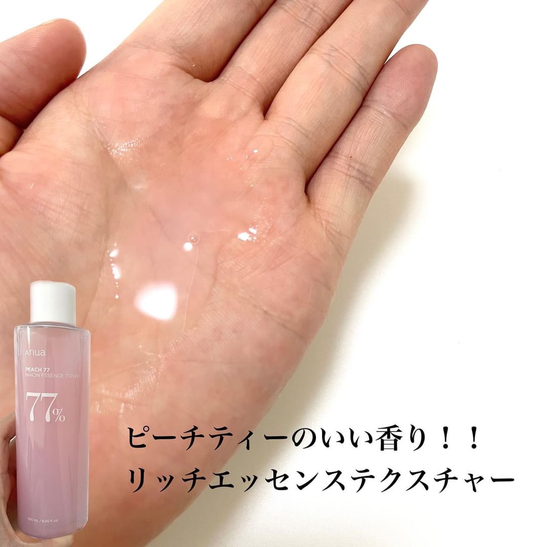 桃77％ナイアシンエッセンストナー 250ml/Anua/化粧水を使ったクチコミ（2枚目）