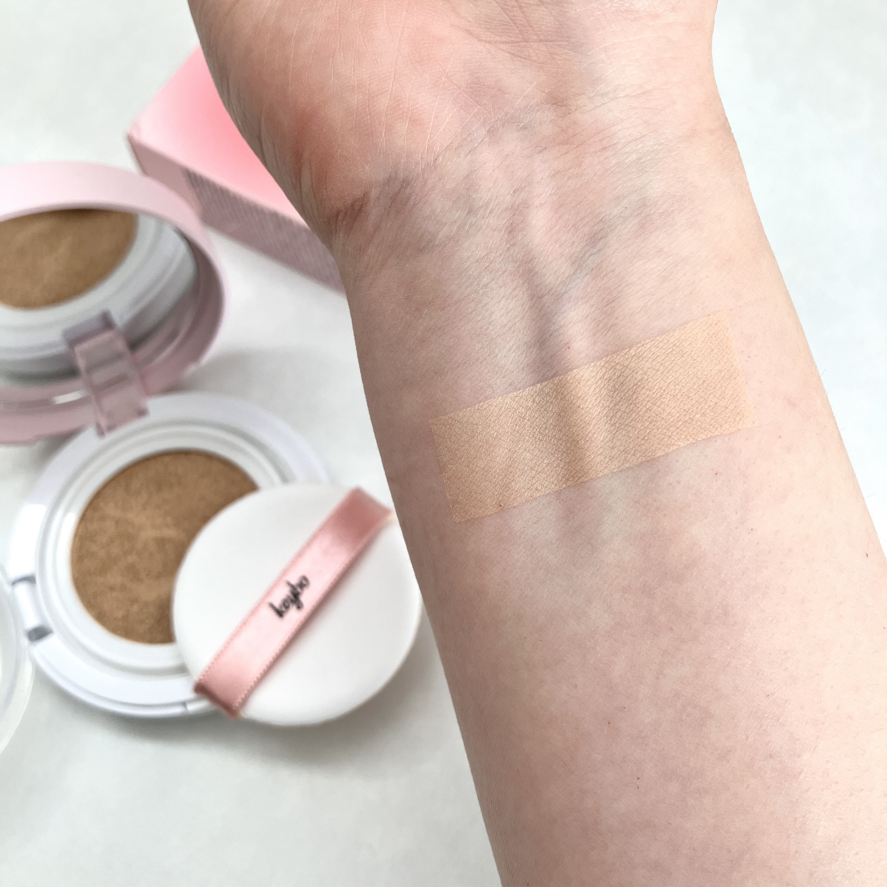 F5 リフレッシュクッション/keybo/クッションファンデーションを使ったクチコミ（2枚目）