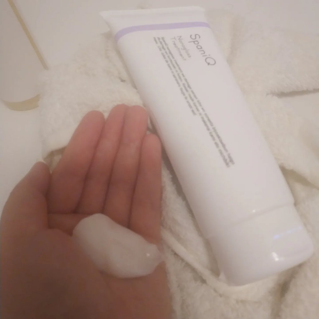 ナノグロストリートメント/SpaniQ/洗い流すヘアトリートメントを使ったクチコミ（3枚目）