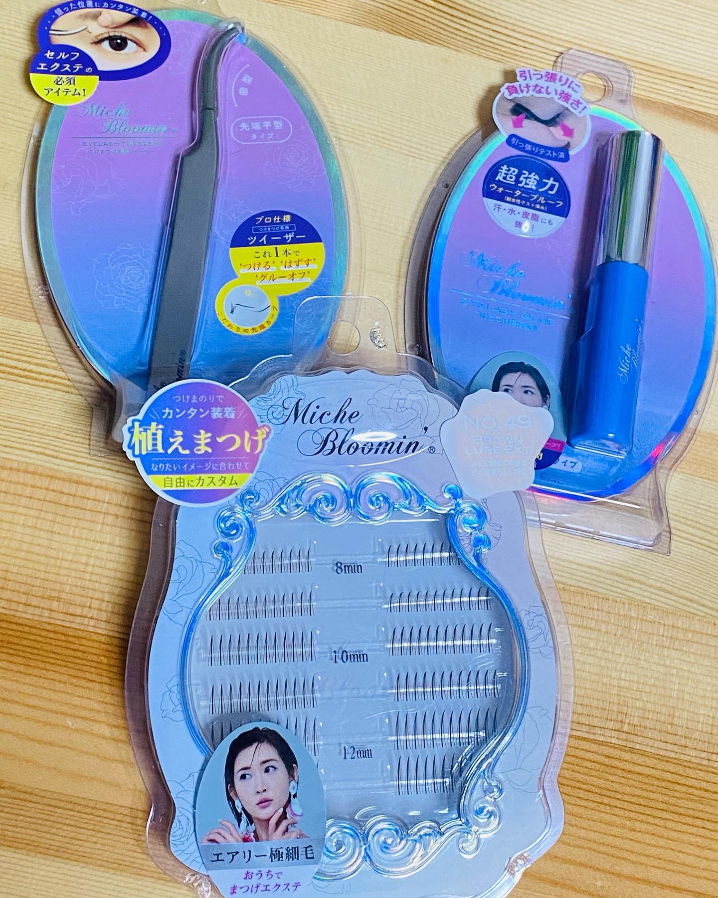 アイラッシュ セルフエクステライン/ミッシュブルーミン/つけまつげを使ったクチコミ（1枚目）
