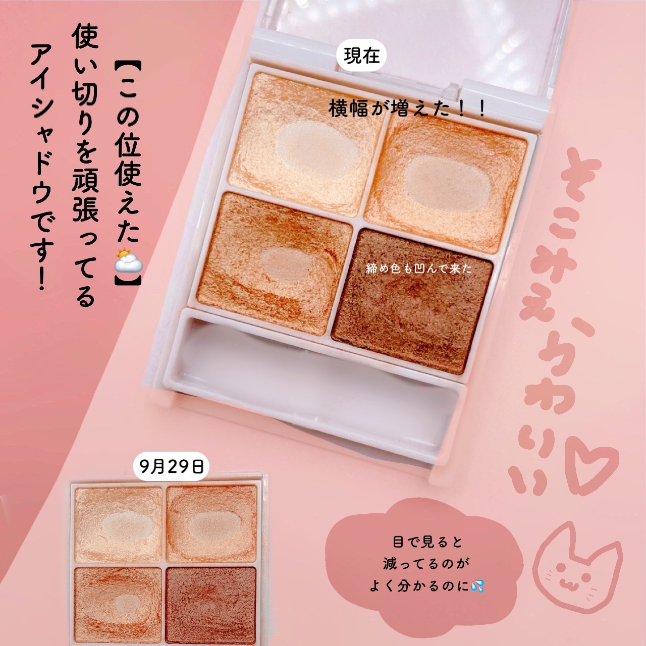 シルキースフレアイズ/キャンメイク/アイシャドウパレットを使ったクチコミ（1枚目）