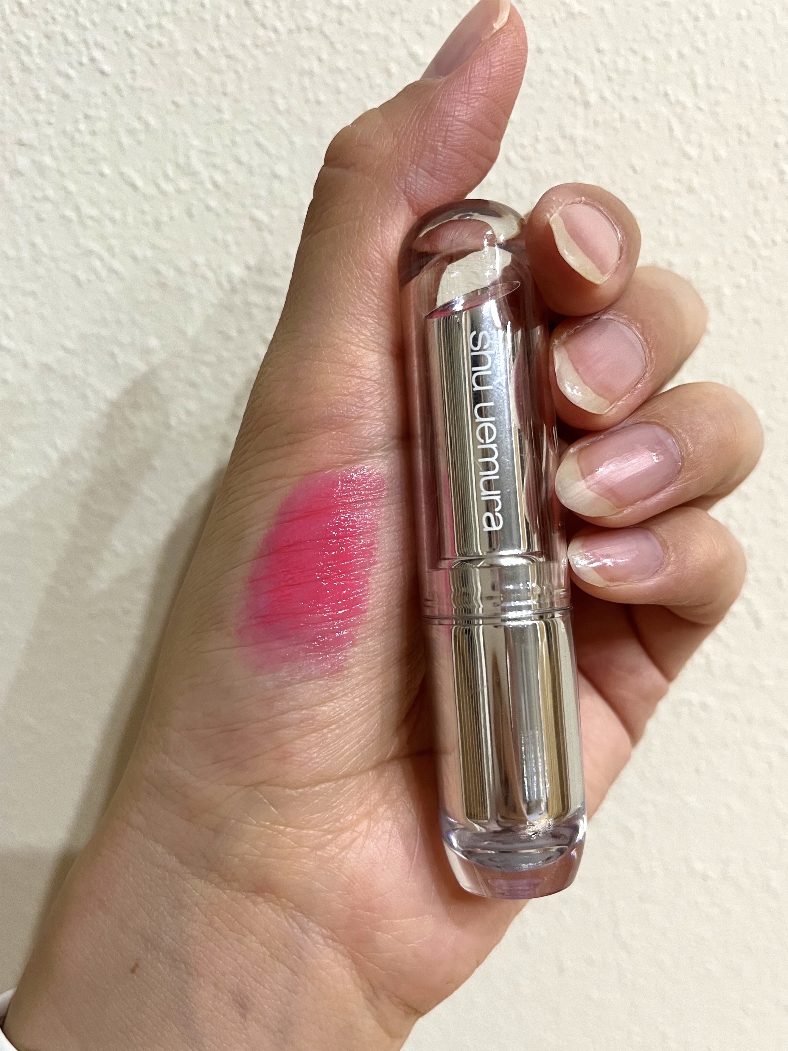 ルージュ アンリミテッド シアーシャイン S PK 366/shu uemura/口紅を使ったクチコミ（2枚目）