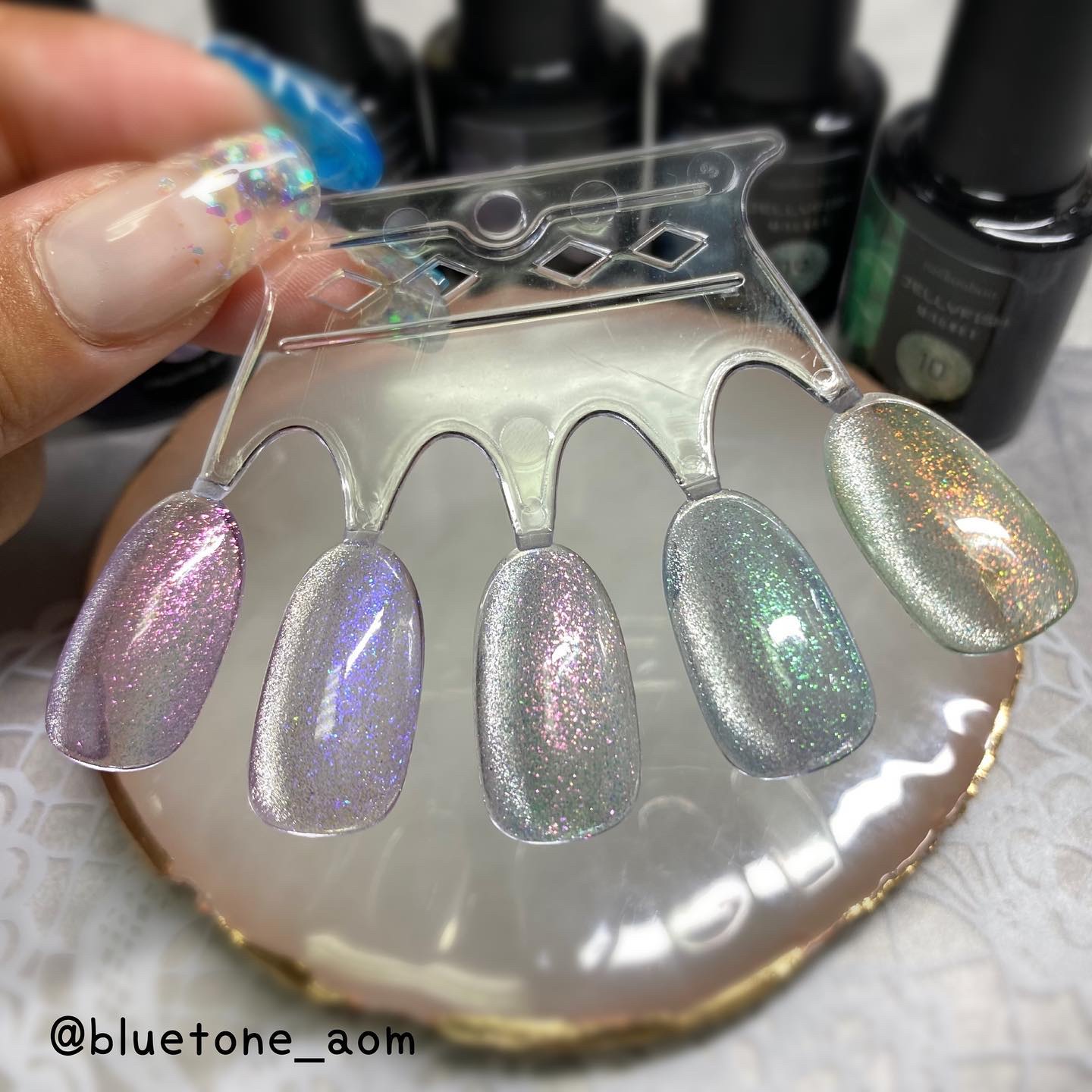 ジェリーフィッシュマグネットジェル/ネイル工房/ジェルネイルを使ったクチコミ（3枚目）