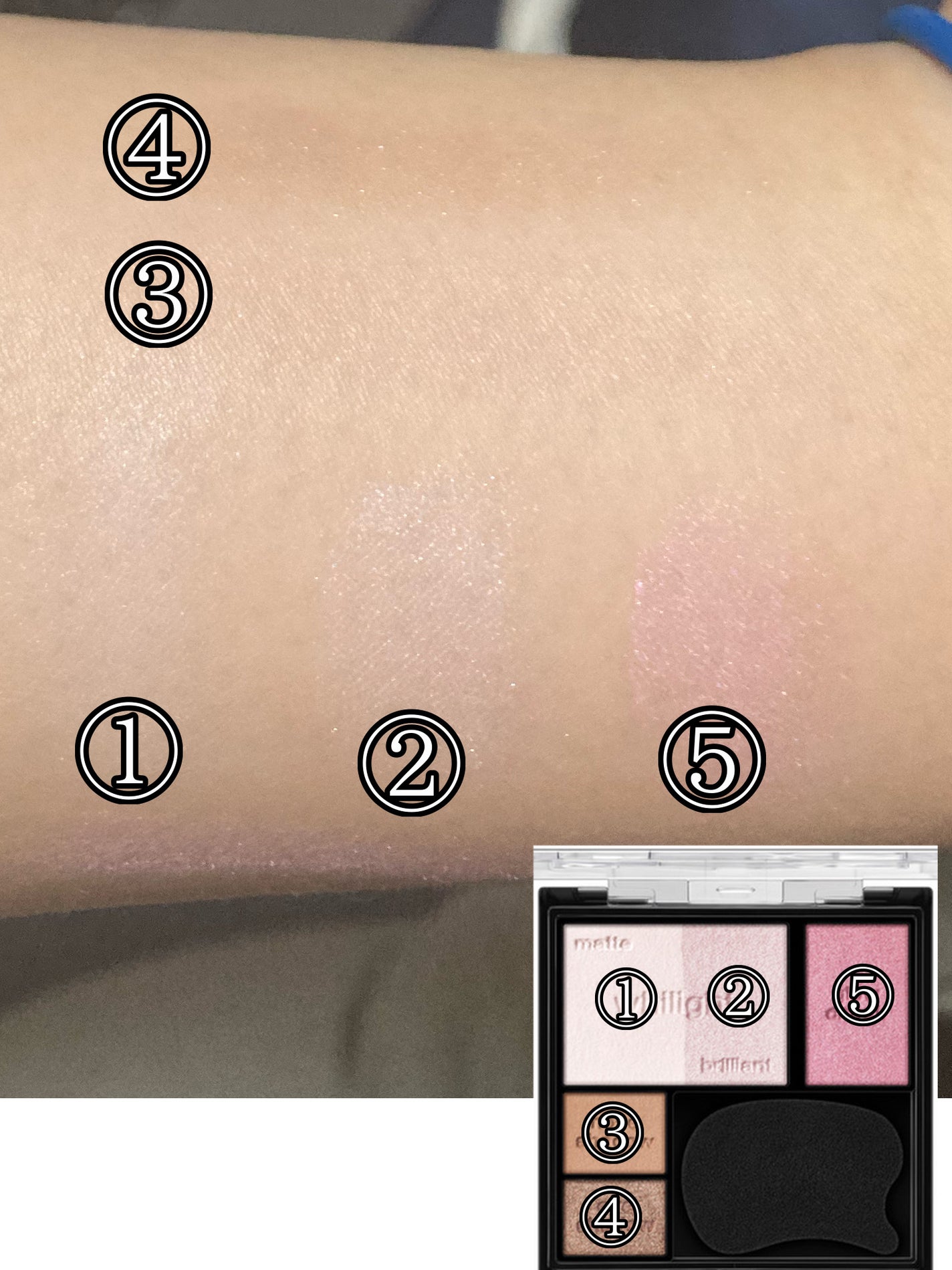 ホワイトシェイピングパレット/KATE/プレストパウダーを使ったクチコミ(3枚目)