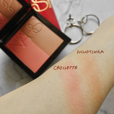 NARS クローデット ブラッシュデュオのクチコミ「NARS -Claudette-
バタフライ柄のパケがかわいい♡
大きくて、満足度高いチークデ.....」（3枚目）