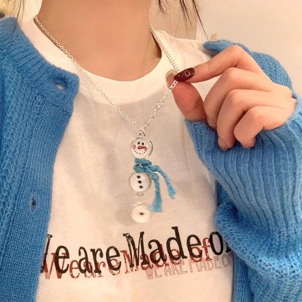 彩り日記 on LIPS 「冬の魔法が首元に✨小さな雪だるまのペンダントが、寒い季節にほっ..」(4枚目)