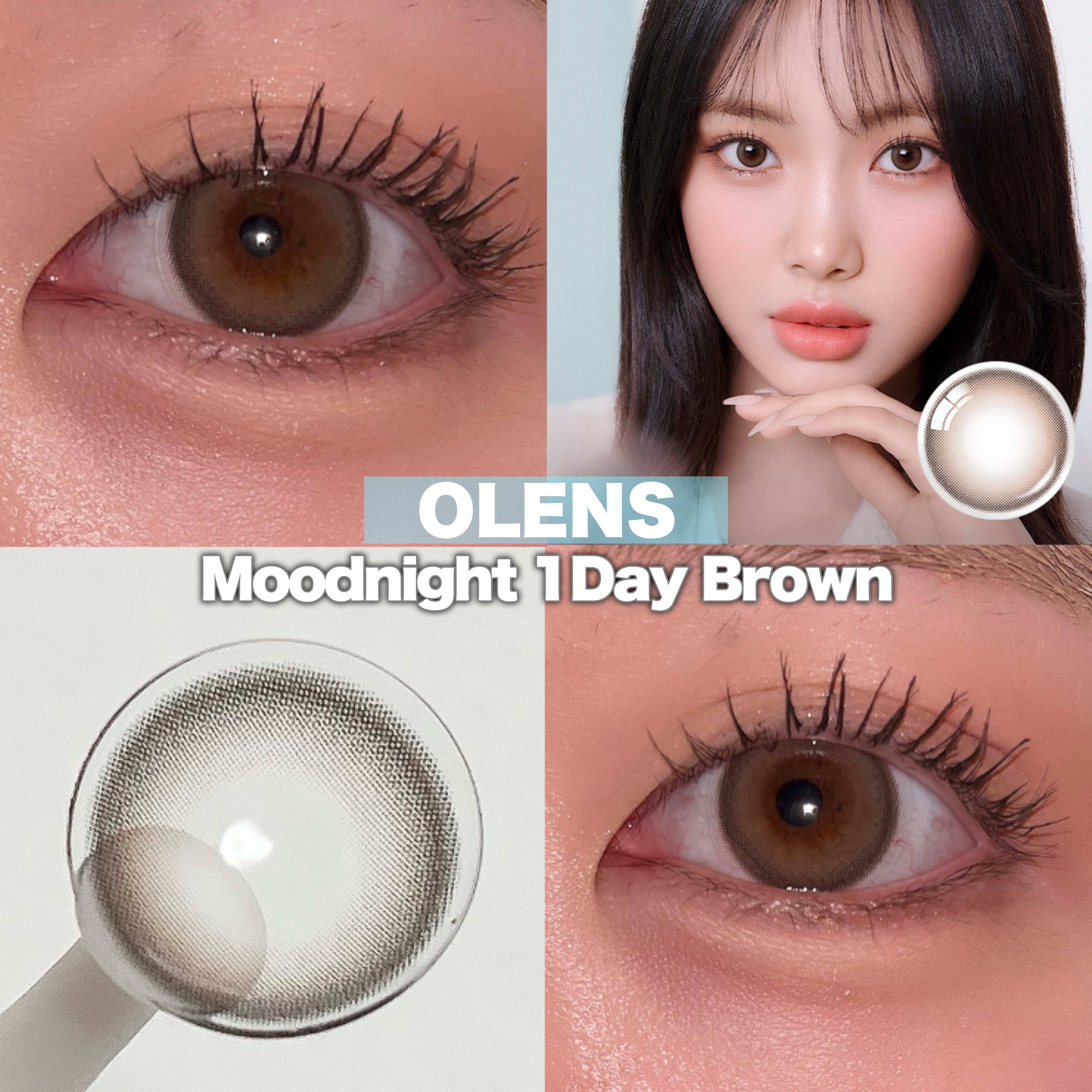 Moodnight 1day Mood Brown/OLENS/ワンデー（１DAY）カラコンを使ったクチコミ（1枚目）