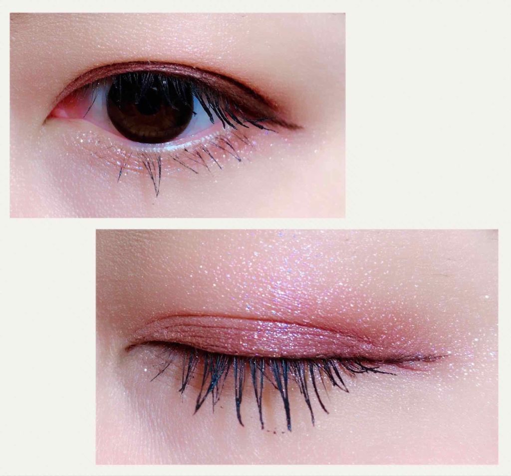 シャイニーシャドウ N/excel/単色アイシャドウを使ったクチコミ(3枚目)