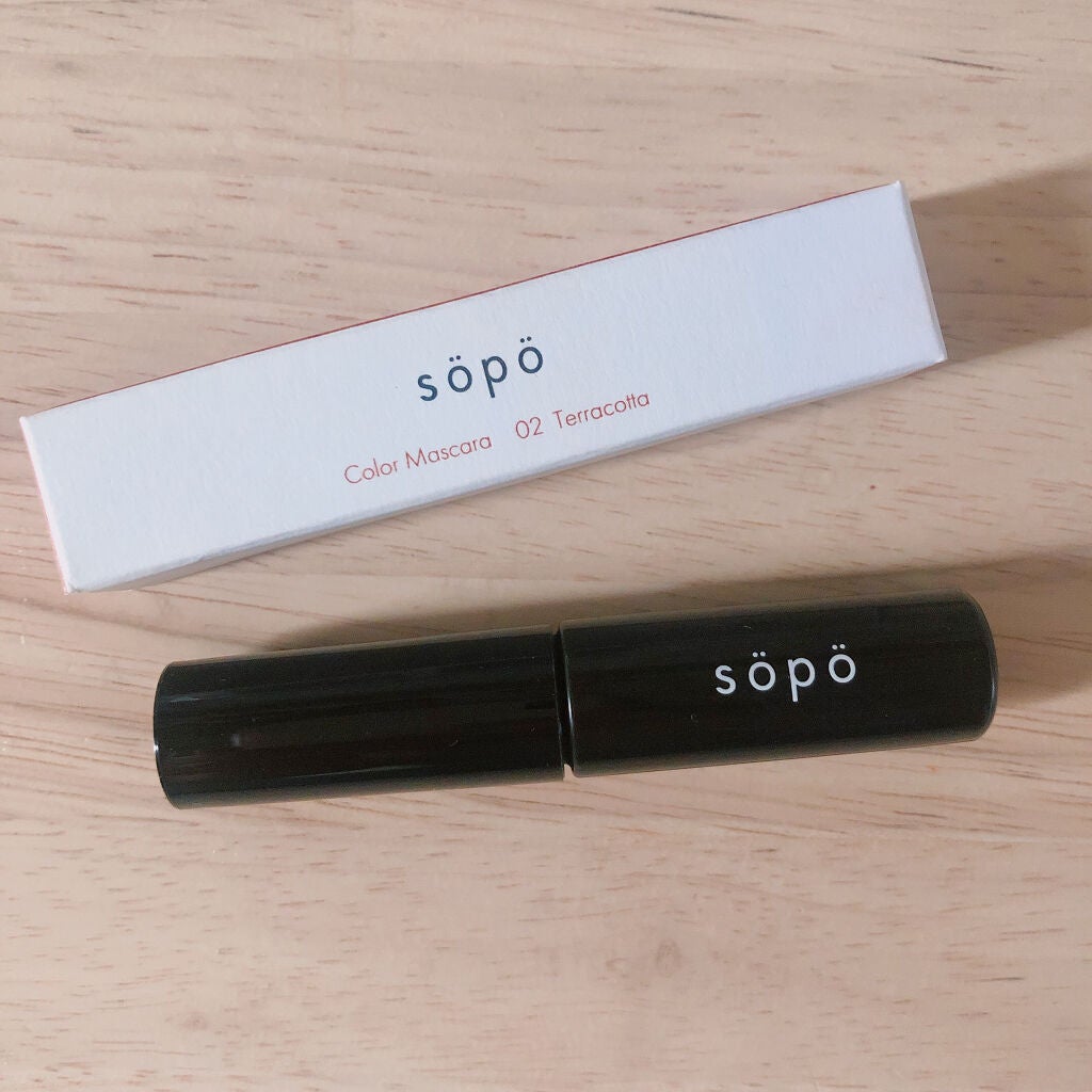 カラーマスカラ/sopo/マスカラを使ったクチコミ(1枚目)