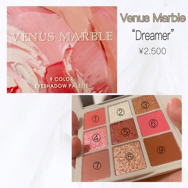 VenusMarble 9色アイシャドウパレット/Venus Marble/アイシャドウパレットを使ったクチコミ（3枚目）