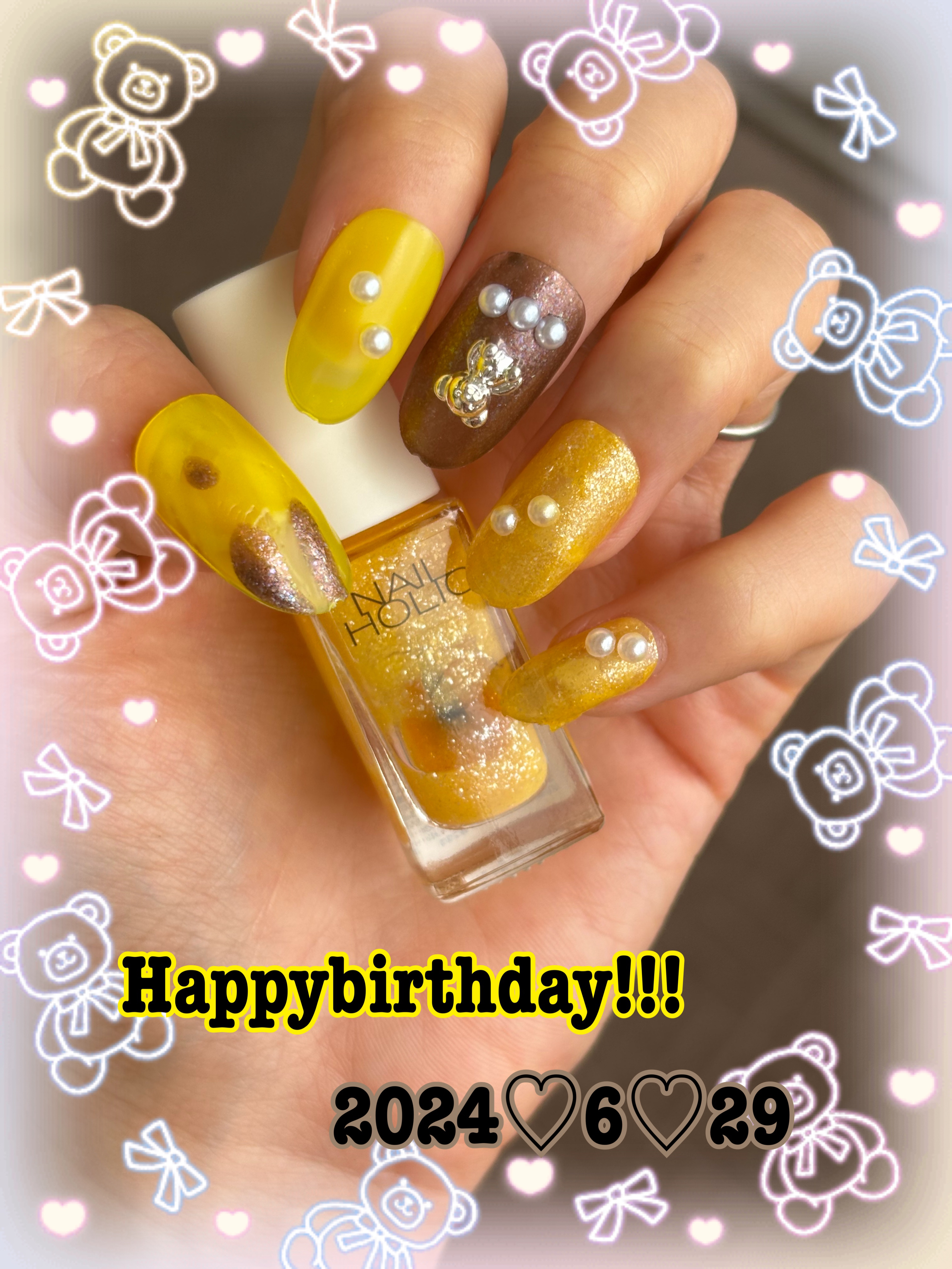 ネイル カラー ポリッシュ 154 七彩葵 - SHICHISAIAOI＜限定色＞/SUQQU/マニキュアを使ったクチコミ（1枚目）