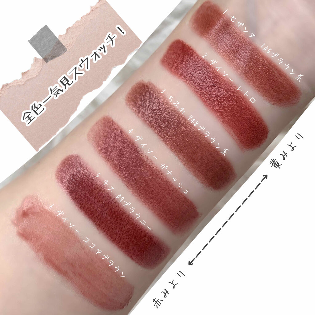 CEZANNE・DAISOの口紅・グロス・リップライナー・リップケアを