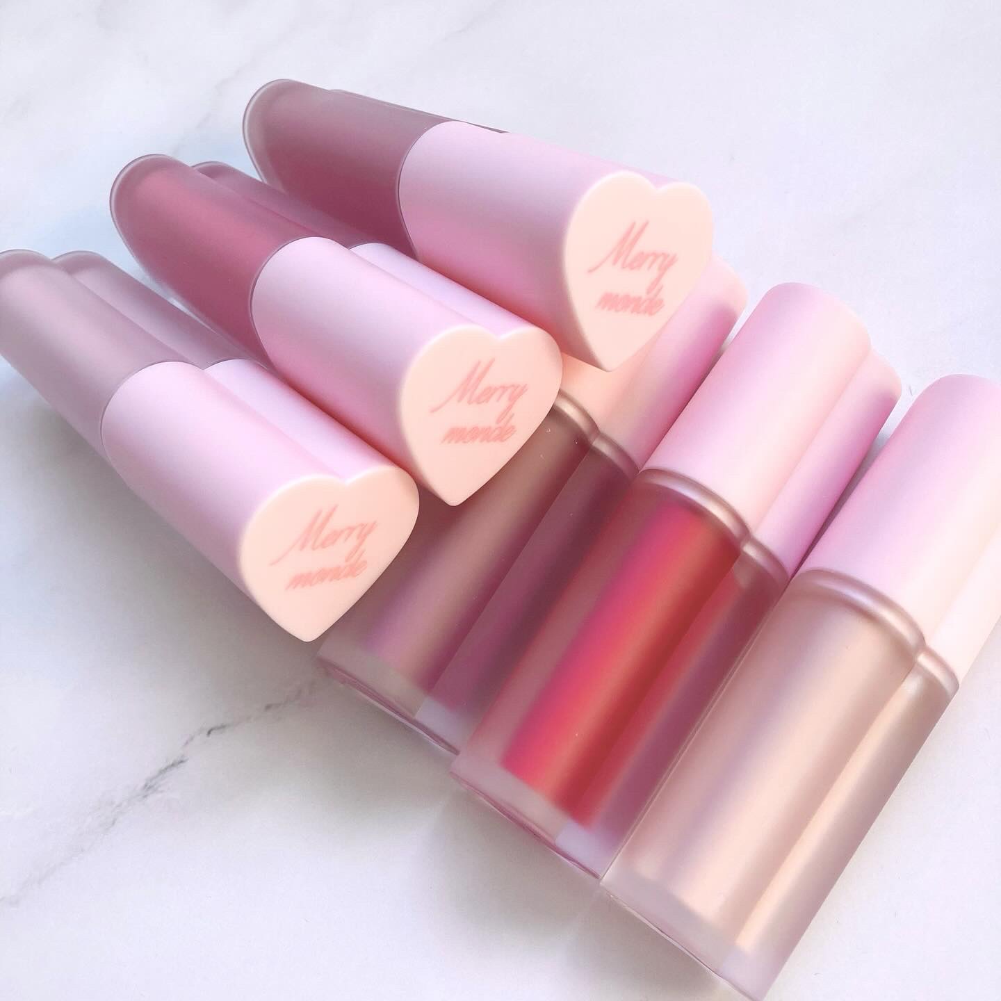 ミルクハートティントリップアンドチーク/Merrymonde/リップティントを使ったクチコミ（1枚目）