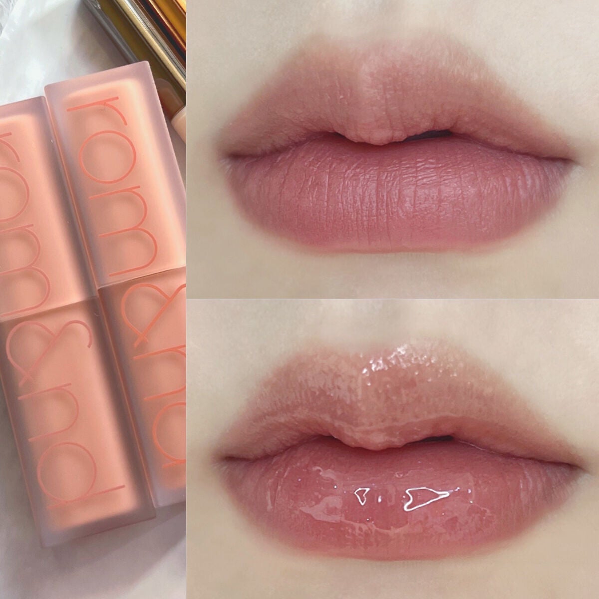 グラスティングウォーターグロス/rom&nd/リップグロスを使ったクチコミ(1枚目)