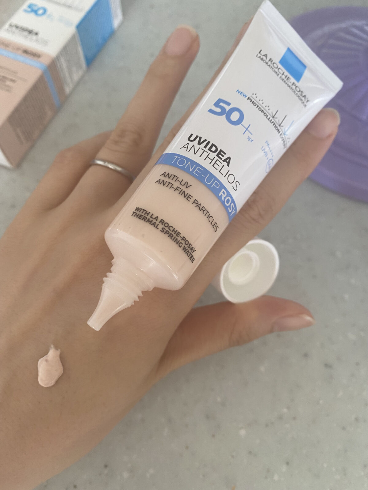 UVイデア XL プロテクショントーンアップ/ラ ロッシュ ポゼ/日焼け止めクリームを使ったクチコミ（3枚目）
