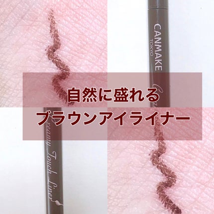 クリーミータッチライナー/キャンメイク/ジェルアイライナーを使ったクチコミ(1枚目)