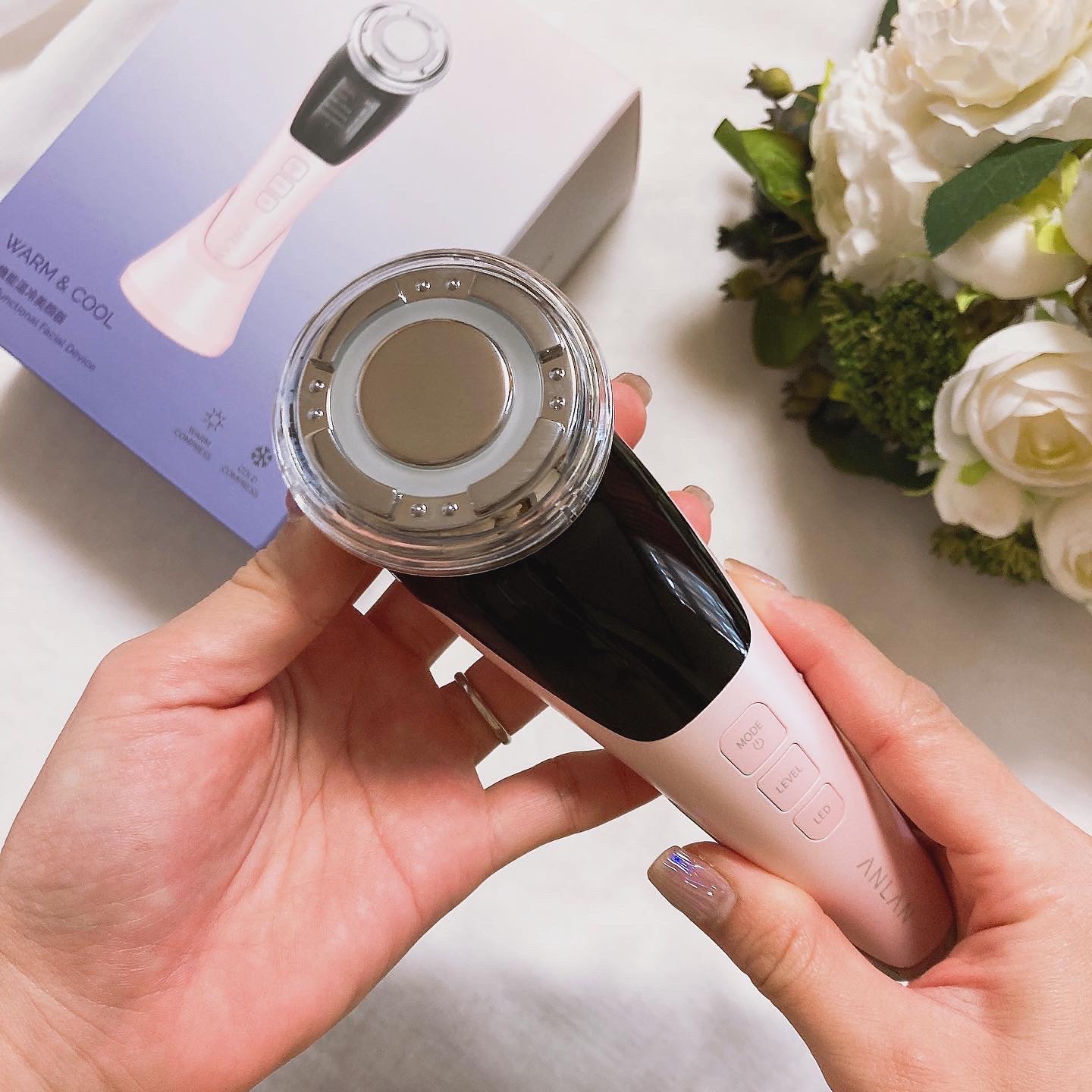 多機能温冷美顔器/ANLAN/美顔器・マッサージを使ったクチコミ（2枚目）