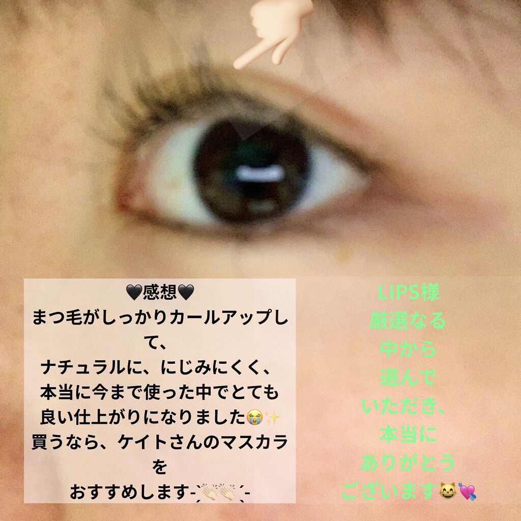 ラッシュフォーマーEX（ロングWP） BK-1/KATE/マスカラを使ったクチコミ（3枚目）