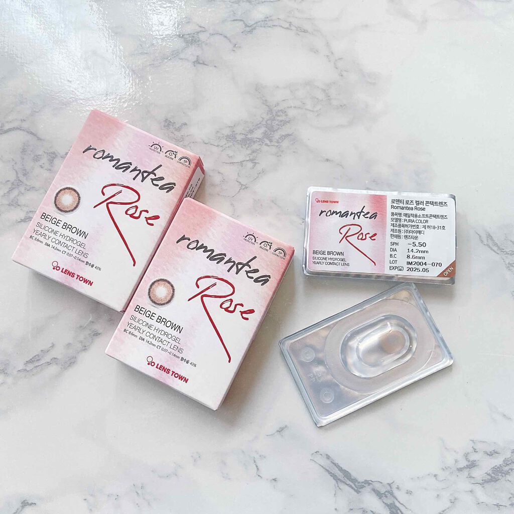 Romantea Rose/THEPIEL/カラーコンタクトレンズを使ったクチコミ(3枚目)
