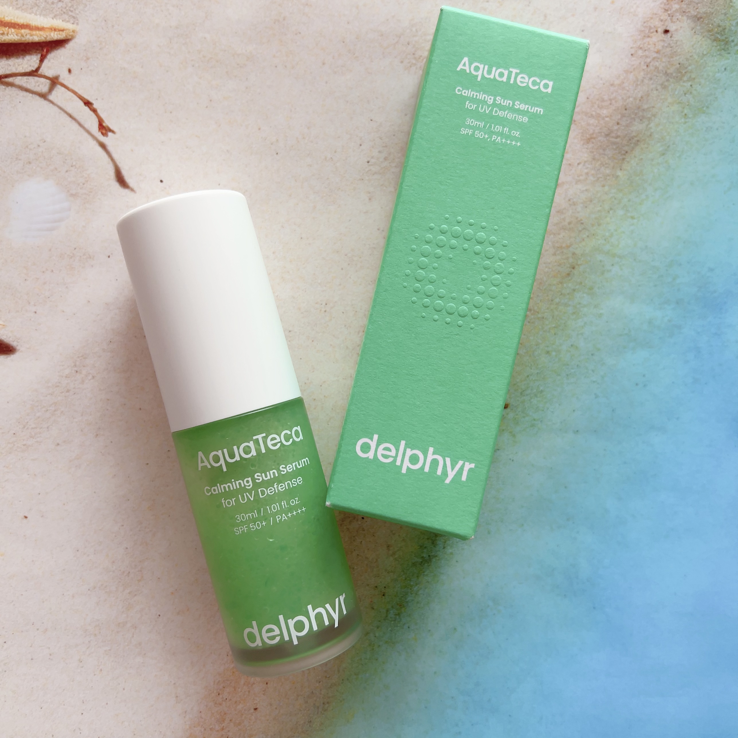 AquaTeca calming sun serum/Delphyr/日焼け止めローションを使ったクチコミ（1枚目）