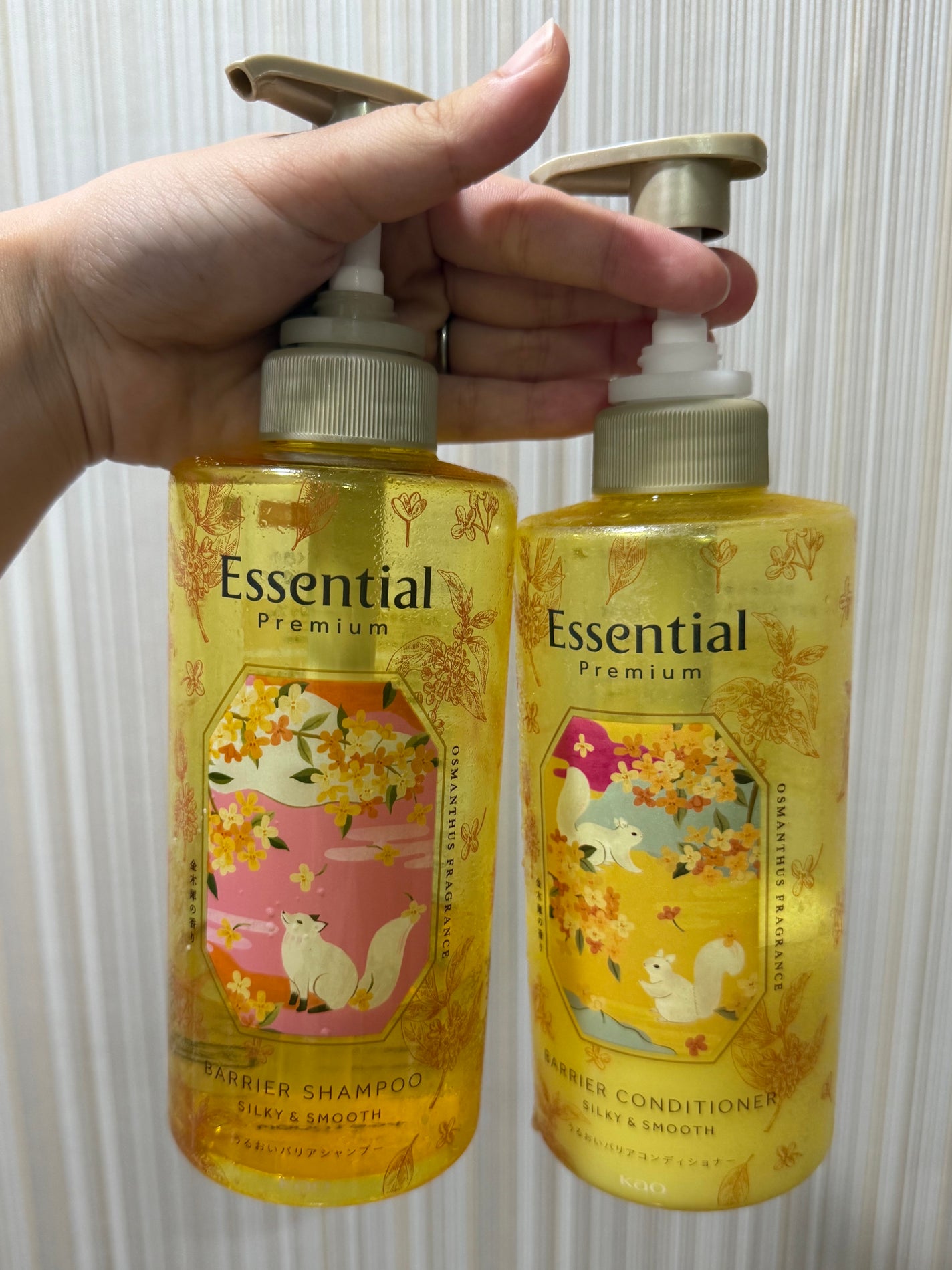 エッセンシャルプレミアム バリアシャンプー・コンディショナー シルキー&スムース/エッセンシャル/市販シャンプーを使ったクチコミ(3枚目)