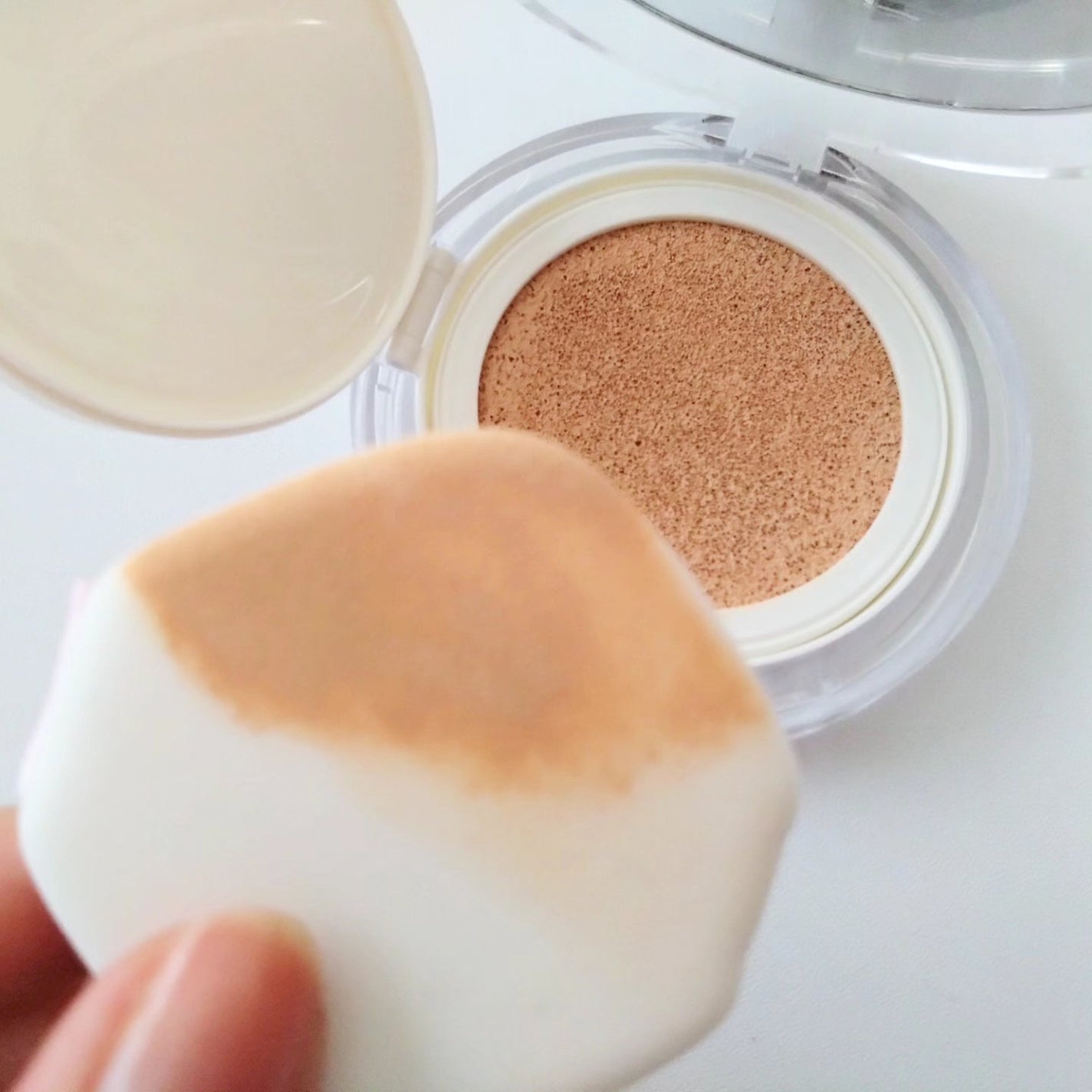 パステルクッションブラッシャー/THE FACE SHOP/パウダーチークを使ったクチコミ(5枚目)