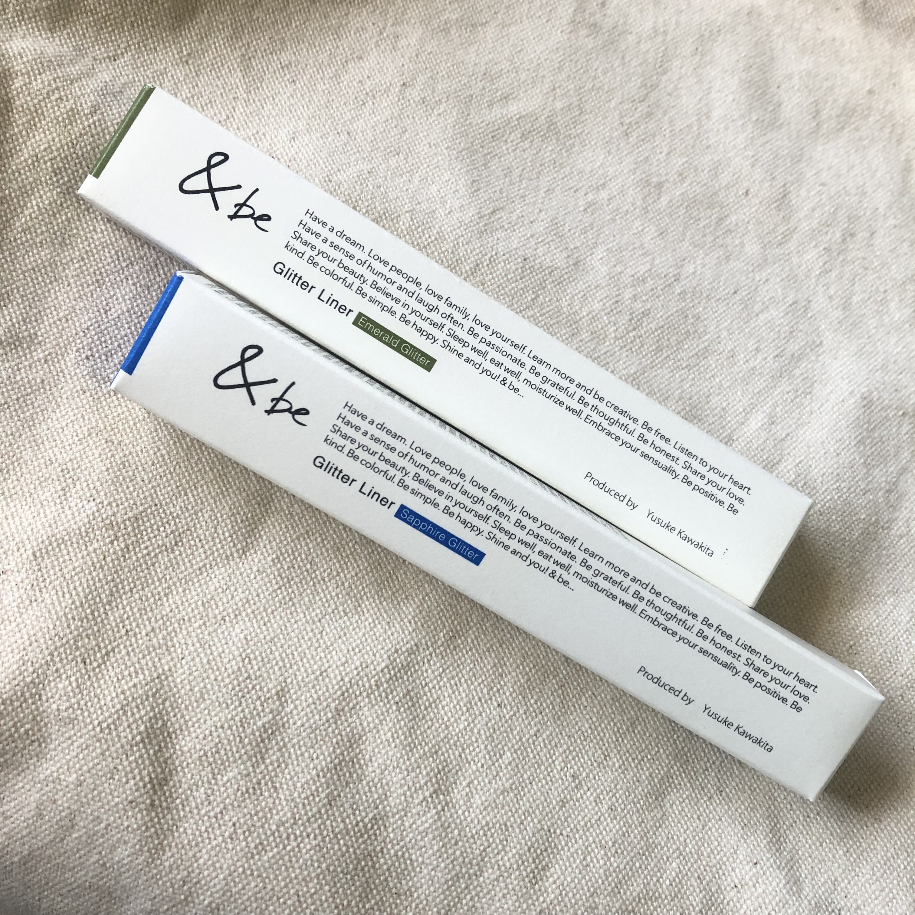 グリッター ライナー サファイアグリッター/＆be/リキッドアイライナーを使ったクチコミ（2枚目）