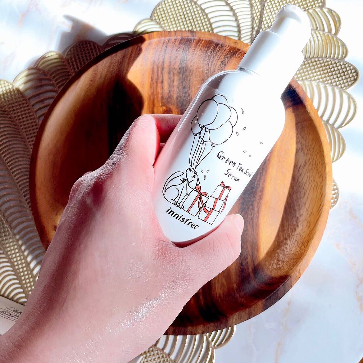 グリーンティーシード セラム N スペシャルセット/innisfree/スキンケアキットを使ったクチコミ(5枚目)