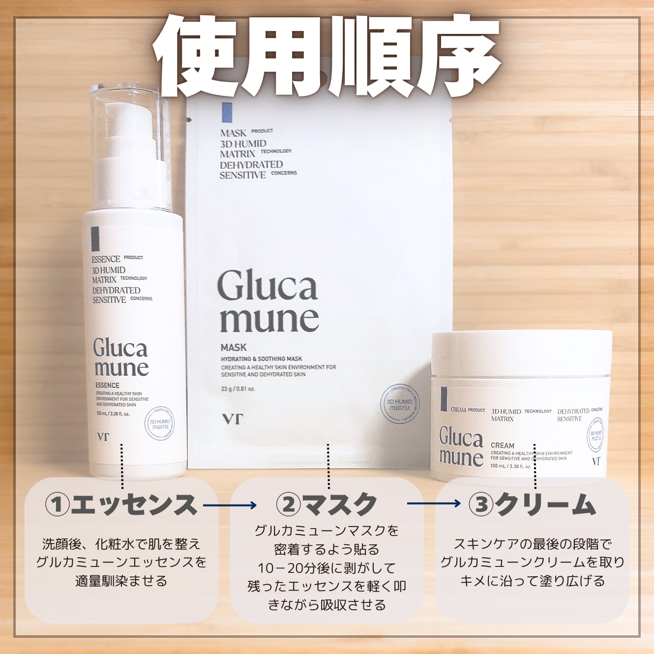 グルカミューンクリーム/VT/フェイスクリームを使ったクチコミ（3枚目）