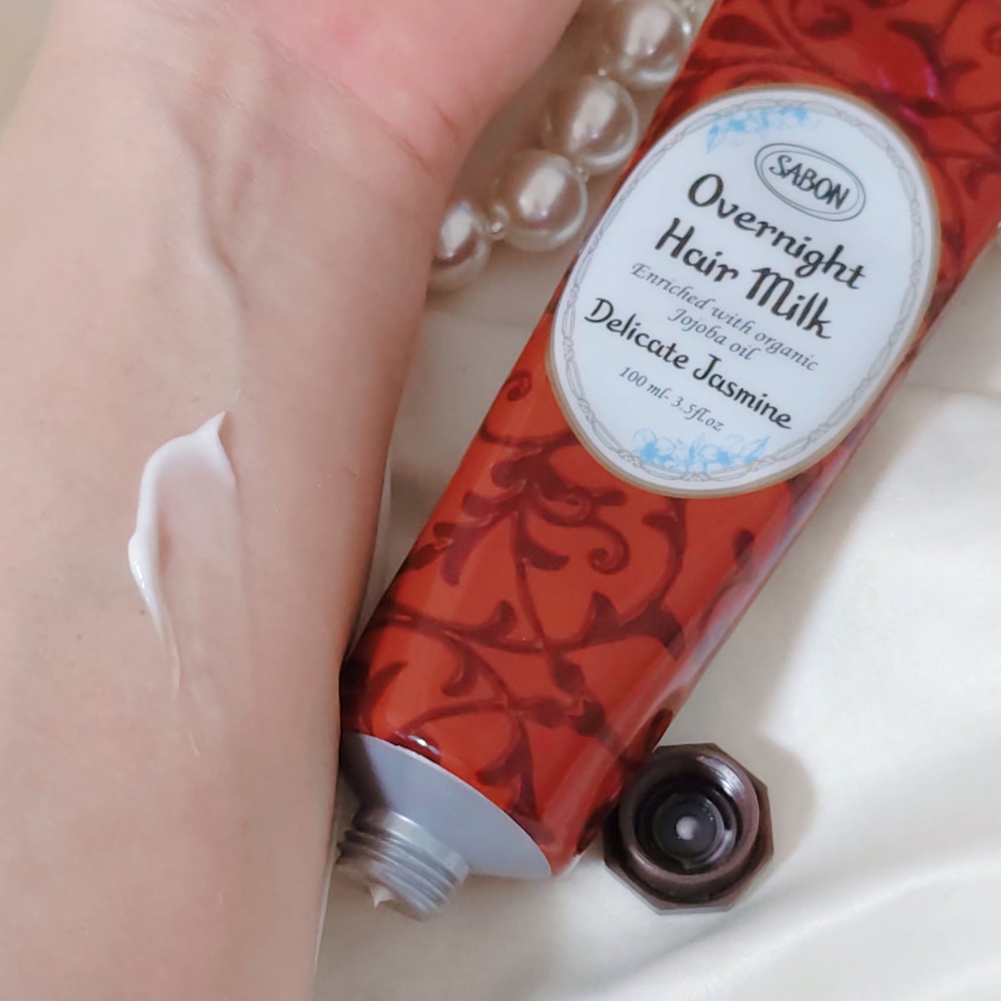 オーバーナイトヘアミルク/SABON/ヘアミルクを使ったクチコミ(2枚目)