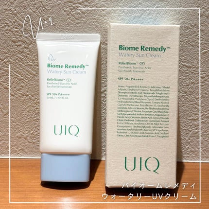 バイオームレメディ ウォータリーサンクリーム/UIQ/日焼け止めクリームを使ったクチコミ(1枚目)