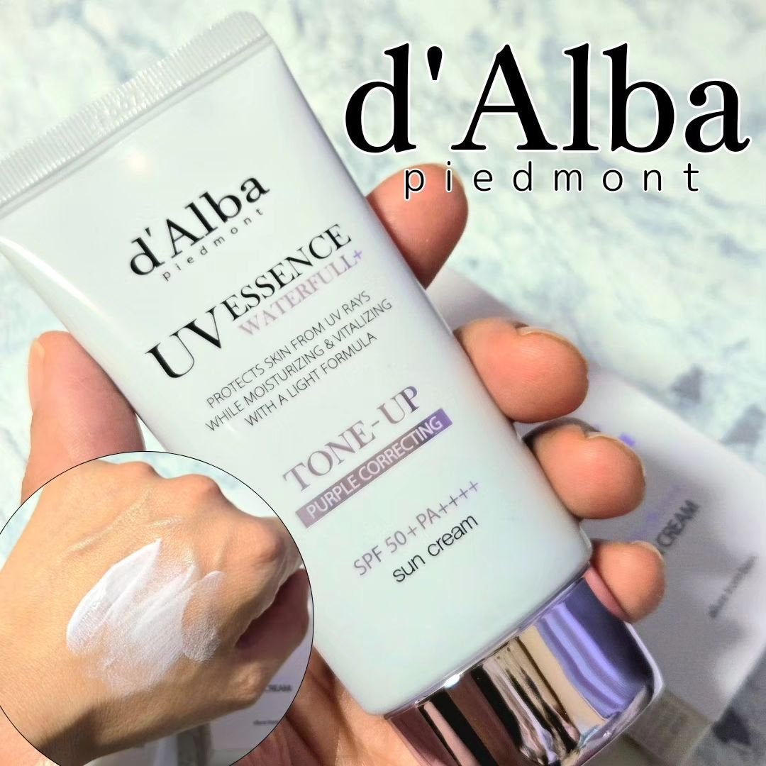 ダルバ ウォータフル トーンアップ サンクリーム(パープル)/ダルバ/日焼け止めクリームを使ったクチコミ(1枚目)